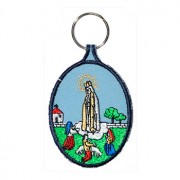 Nossa Senhora de Fátima e os três pastorinhos, porta-chaves