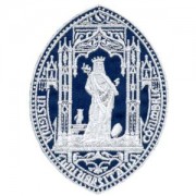 emblema rainha santa azul escuro