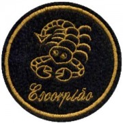 emblema signo escorpião com legenda.def