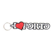 Emblema Região Porta-Chaves I LOVE PORTO (Branco)