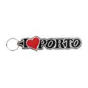 Emblema Região Porta-Chaves I LOVE PORTO (Preto)