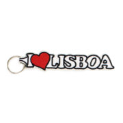 Emblema Região Porta-Chaves I LOVE LISBOA (Branco)