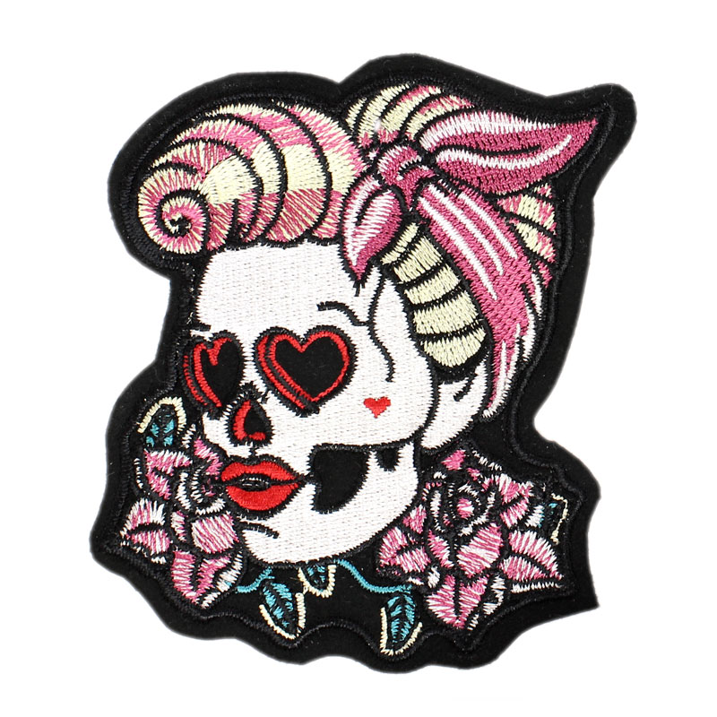 Emblemas Caveira Pin Up Girl Skull