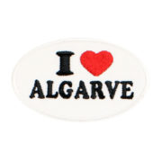 Emblema Oval I Love Algarve Portugal - Branco