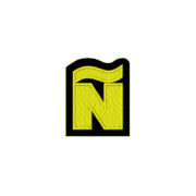 Emblemas Living Caractere Ñ - N com Til - Amarelo
