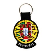 Porta-chaves bordado Portugal e Esfera Armilar