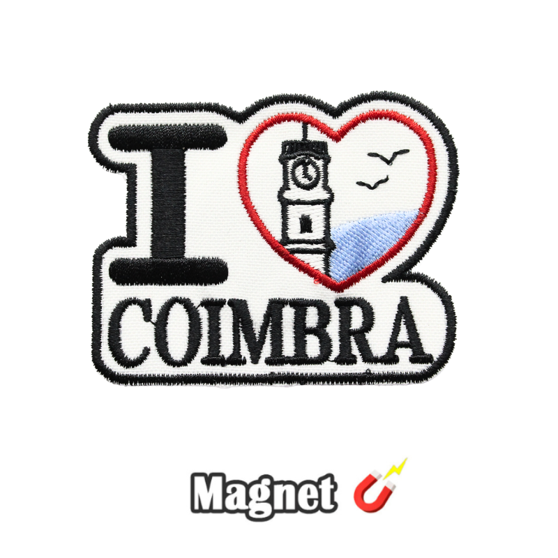 Emblema Magnético I Love Coimbra - Torre Universitária