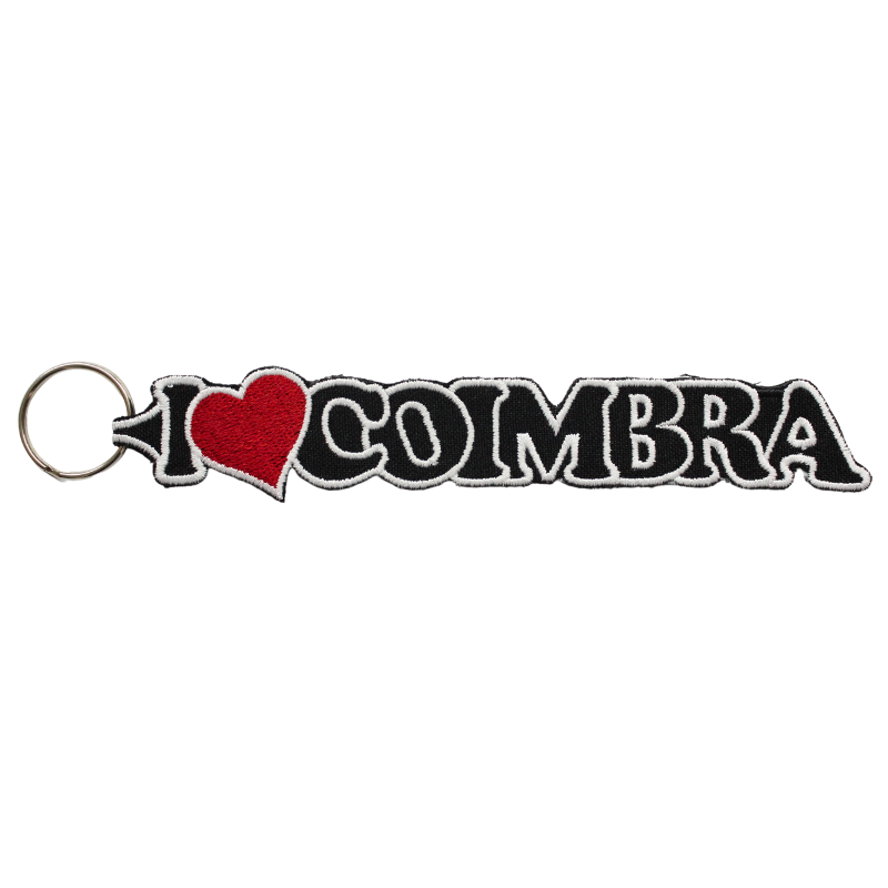Porta-chaves "I Love Coimbra" (Preto)
