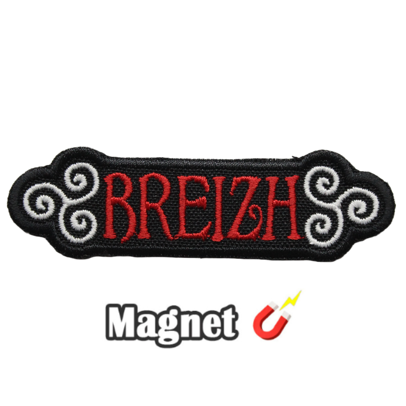 Emblema Magnético Bretanha (preto e vermelho)