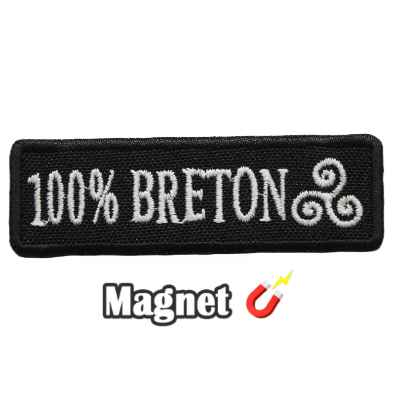 Emblema Magnético Bordado - 100% Bretão