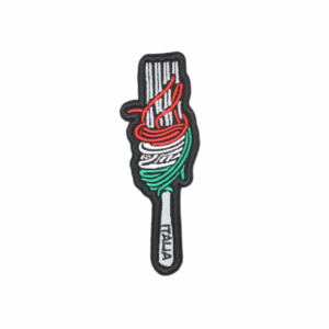Emblema Bordado Itália – Garfo c/Esparguete