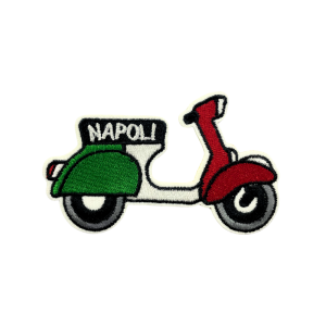 Emblema Bordado Itália – Vespa Colorida Napoli
