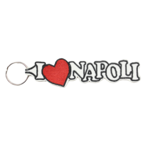 Porta-Chaves Bordado - I Love Napoli