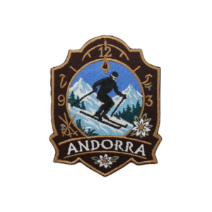 Embroidered Andorra Emblem - Ski with Watch