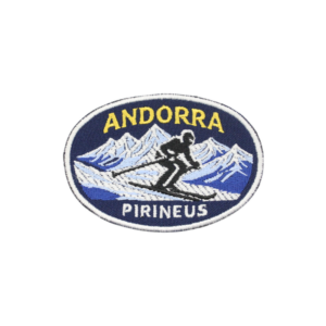 Emblema bordado de Andorra - Esquí Pirineos