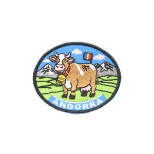 Emblème brodé d'Andorre - Vache