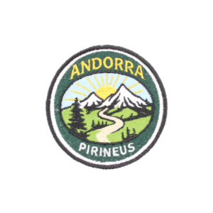 Emblème brodé d'Andorre - Pyrénées