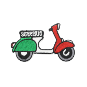 Emblème brodé de l'Italie – Vespa Sorrento colorée