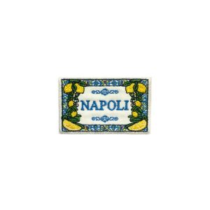 Emblema Bordado Itália - Azulejo Clássico Napoli (c/Limões)