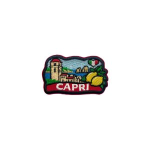 Emblème brodé Italie - Capri (Citrons et Cœur)