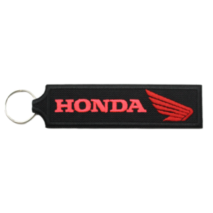 Porta-Chaves Bordado - Honda Fluorescente (Logo Vermelho)