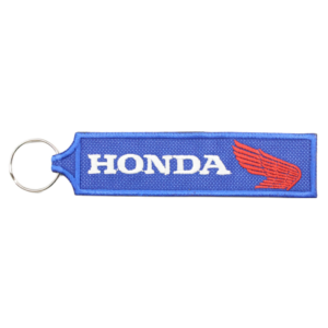 Porta-Chaves Bordado - Honda (Fundo Azul)